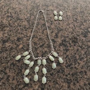Necklace with matching earrings